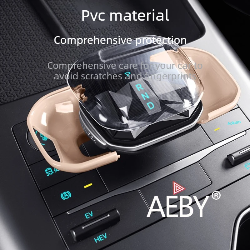 

AEBY For BYD Song Pro DM-i Smart Driving Editio 2020-2025 Gear Shift Knob Cover,Carbon Fiber Gear Shift Cover,Anti-Scratch
