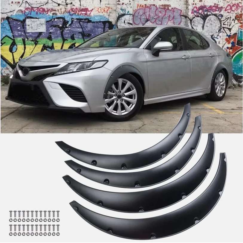 

Для Toyota Camry Fender Flares Extra Wide JDM Body Kit колесная арка брызговик ЧЕРНЫЙ