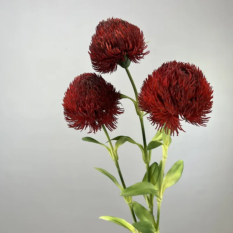 Modern Home Decor Simulation Plants Soft Glue Caryophyllum Hairball Artificial Green Plant Bedroom Decoration Caryophyllums