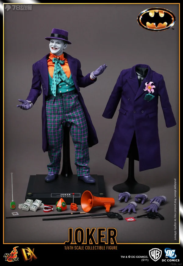 

Оригинальная полностью подвижная фигурка HOT TOYS Джокер (версия 1989 года) в масштабе 1/6, модель-игрушка, украшение, подарок для мальчиков