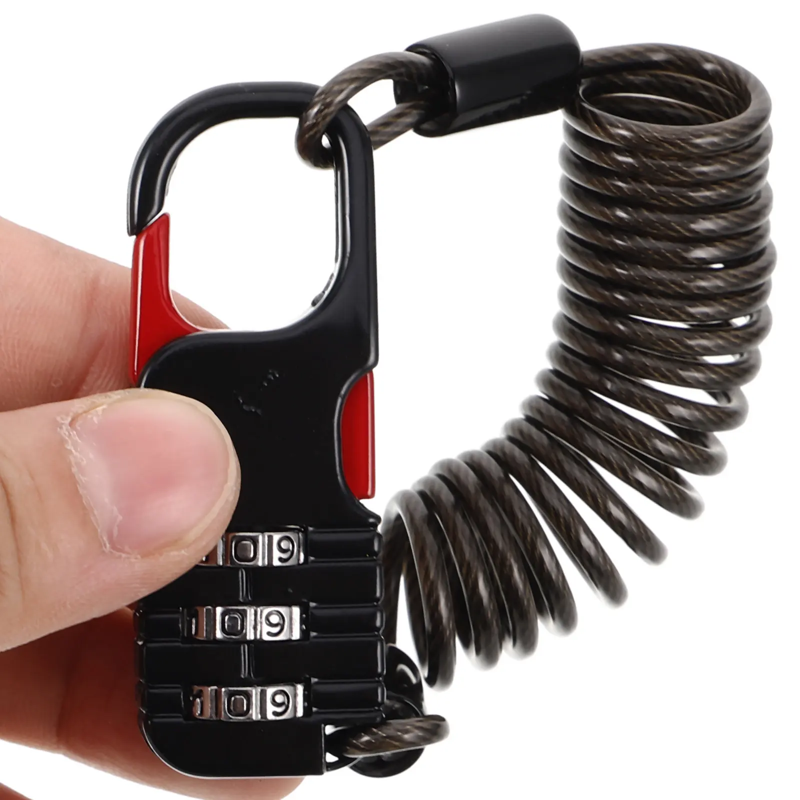 2 pcs Anti-theft Password Lock Resettable Combination Steel Cable Halloween Christmas New Year Bike Lock Anti Theft Scooter