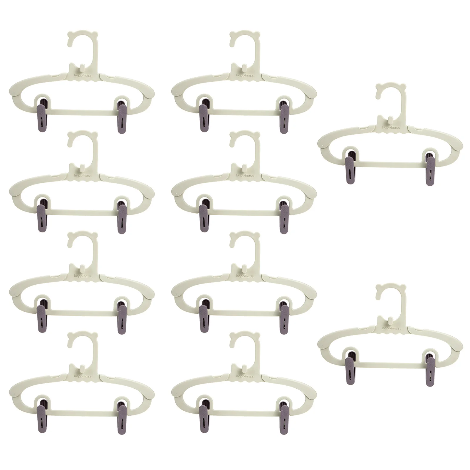 

1Set Adjustable Retractable Clothes Hanger Plastic Closet Organizer Clothes Storage Tool for Household