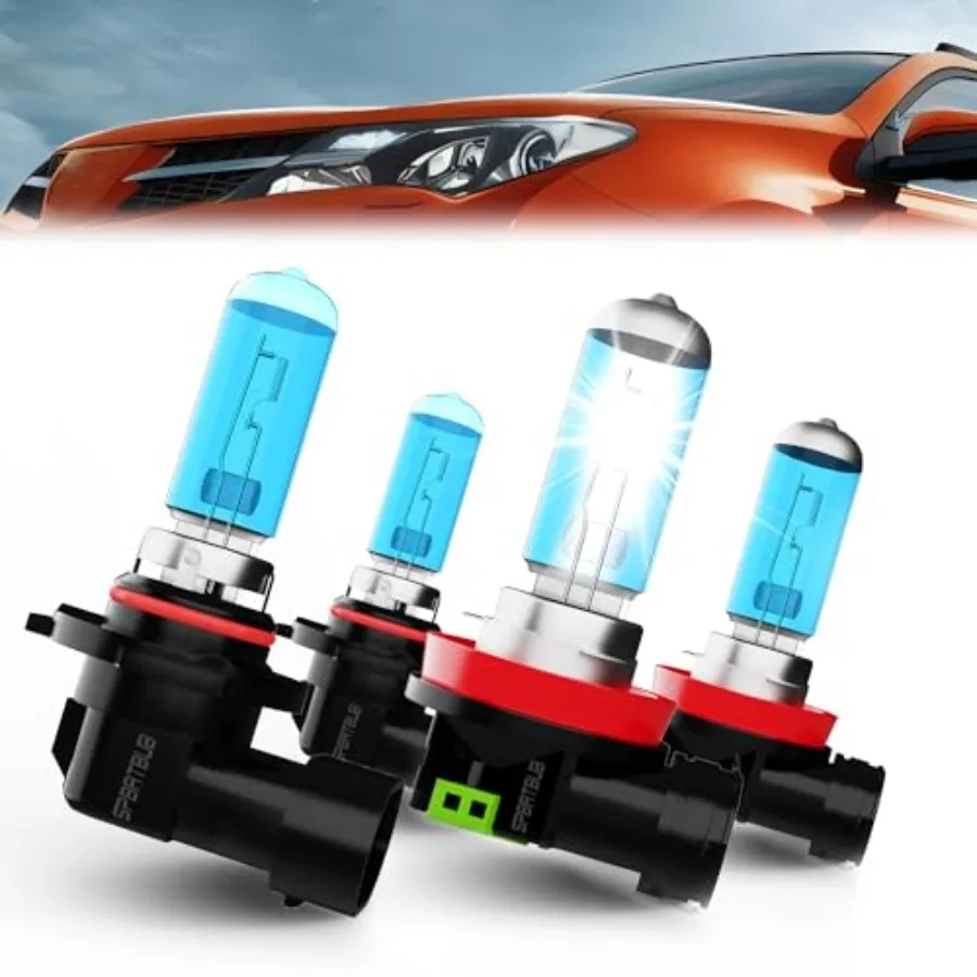 

【Spot goods】Headlight Bulbs compatible with TOYOTA RAV4 2016 2017 2018 9012 High/Low Beam Lights + h11 Halogen Fog Lights Pack