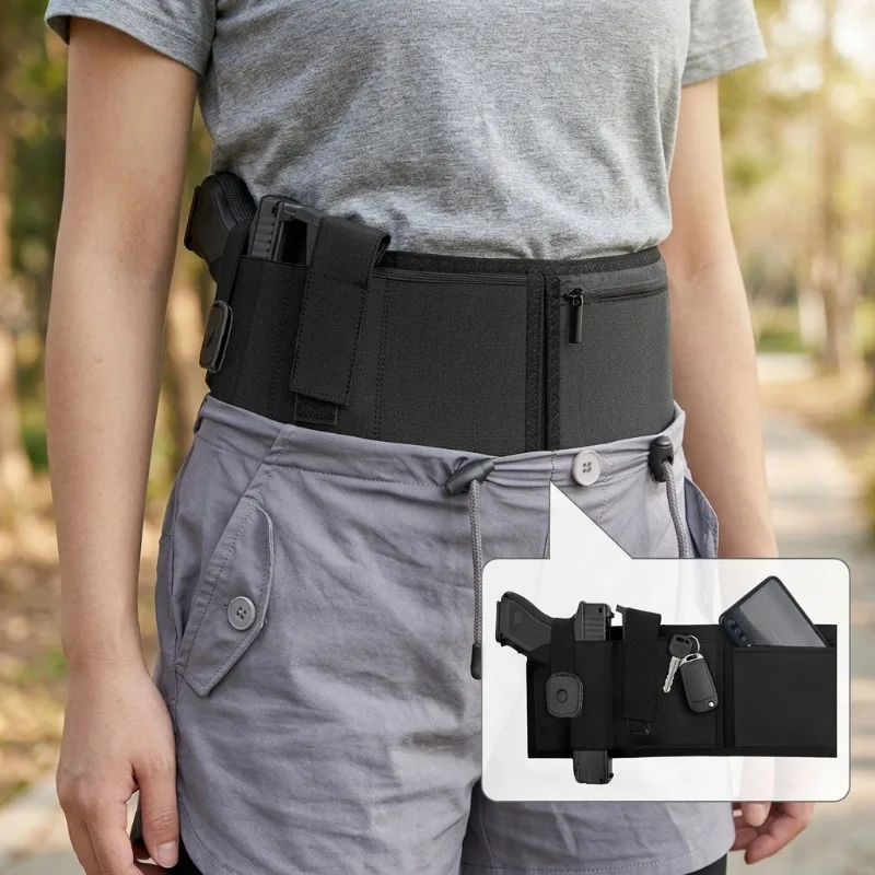 

Многофункциональная тактическая кобура для улицы из дышащего неопрена с невидимым поясным ремнем