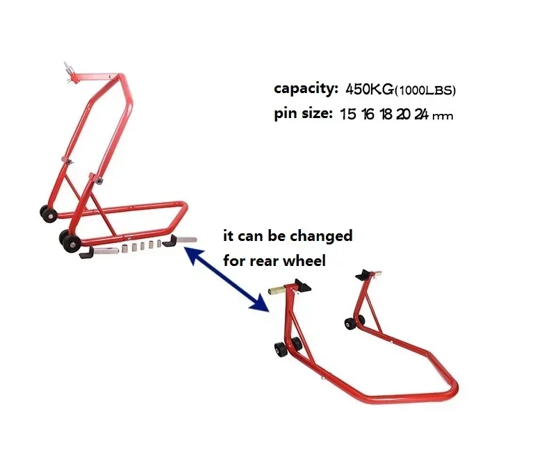 MOTORCYCLE stands bike STAND headlift Strong TRIPLE TREE FRONT Head Wheel Lift