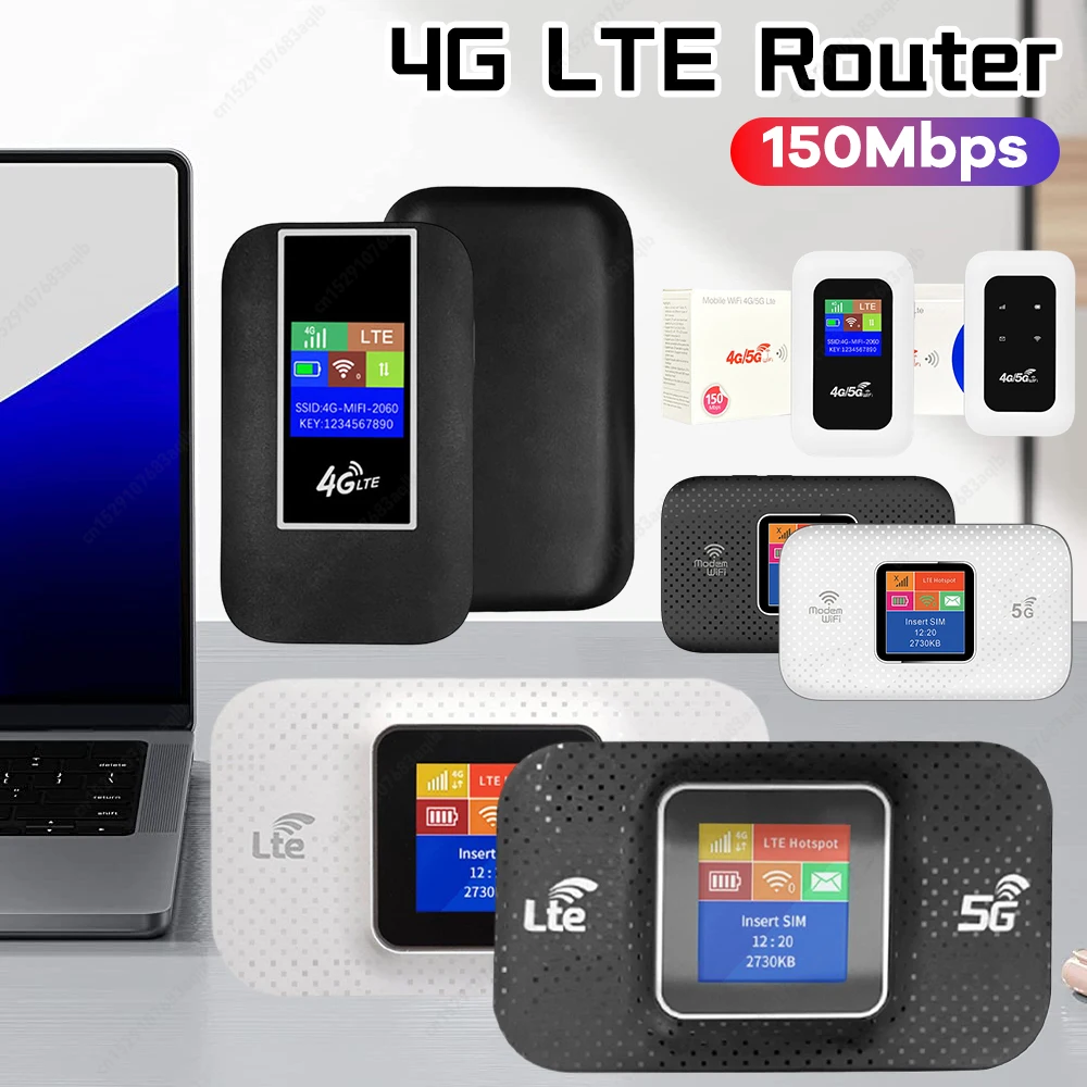 4G Lte WIFI Router Sim Card Slot Wireless Portable Router 3650mAh Unlock Modem Mini Outdoor Hotspot Mobile WiFi Router for Car