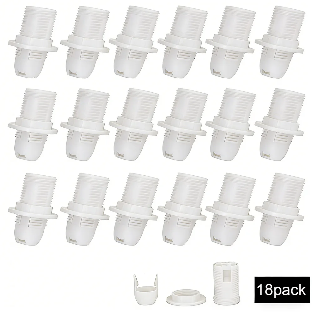 

Lamp Bulb Base E14 Thread Screw Socket with Fitting Ring Adapter Holder Lamp Socket for Pendant Light Home Lighting Fixture