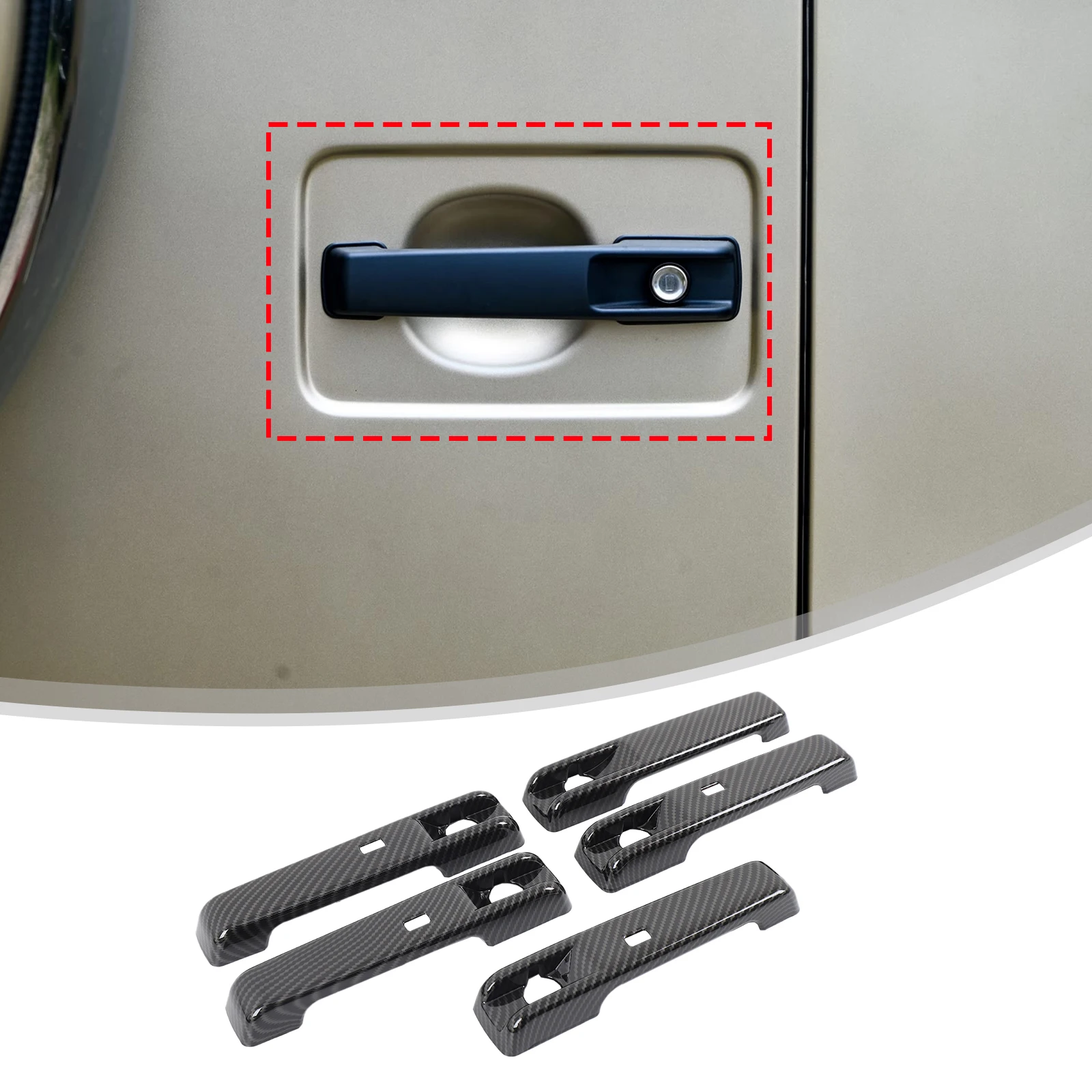 

ABS Carbon Fiber Exterior Door Handle Cover for Benz G-Class 2025 Automotive Exterior Accessories