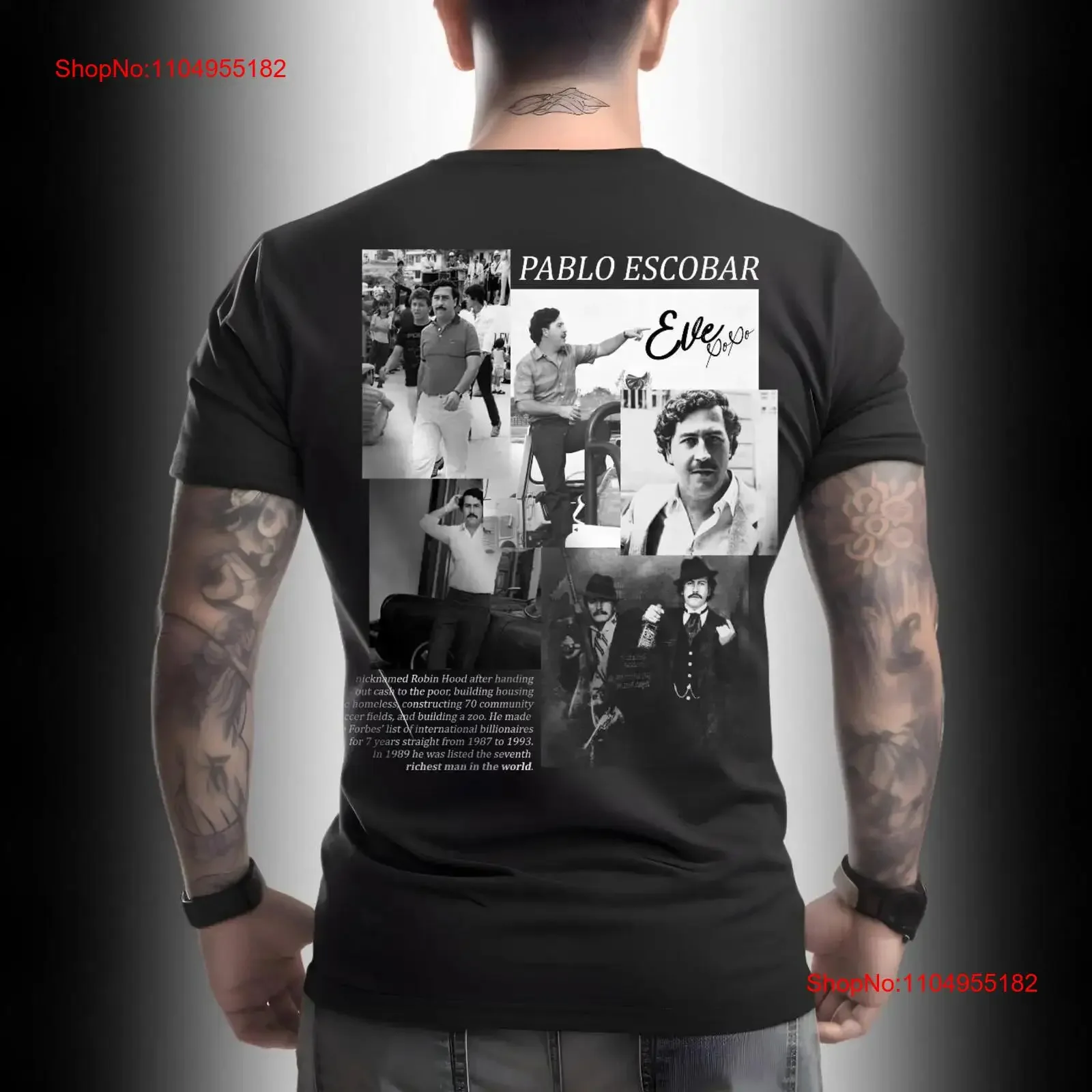 

Футболка Pablo Escobar LIMITED EDITION, винтажная стираная слегка мужская уличная одежда унисекс, мягкая повседневная удобная дизайнерская одежда