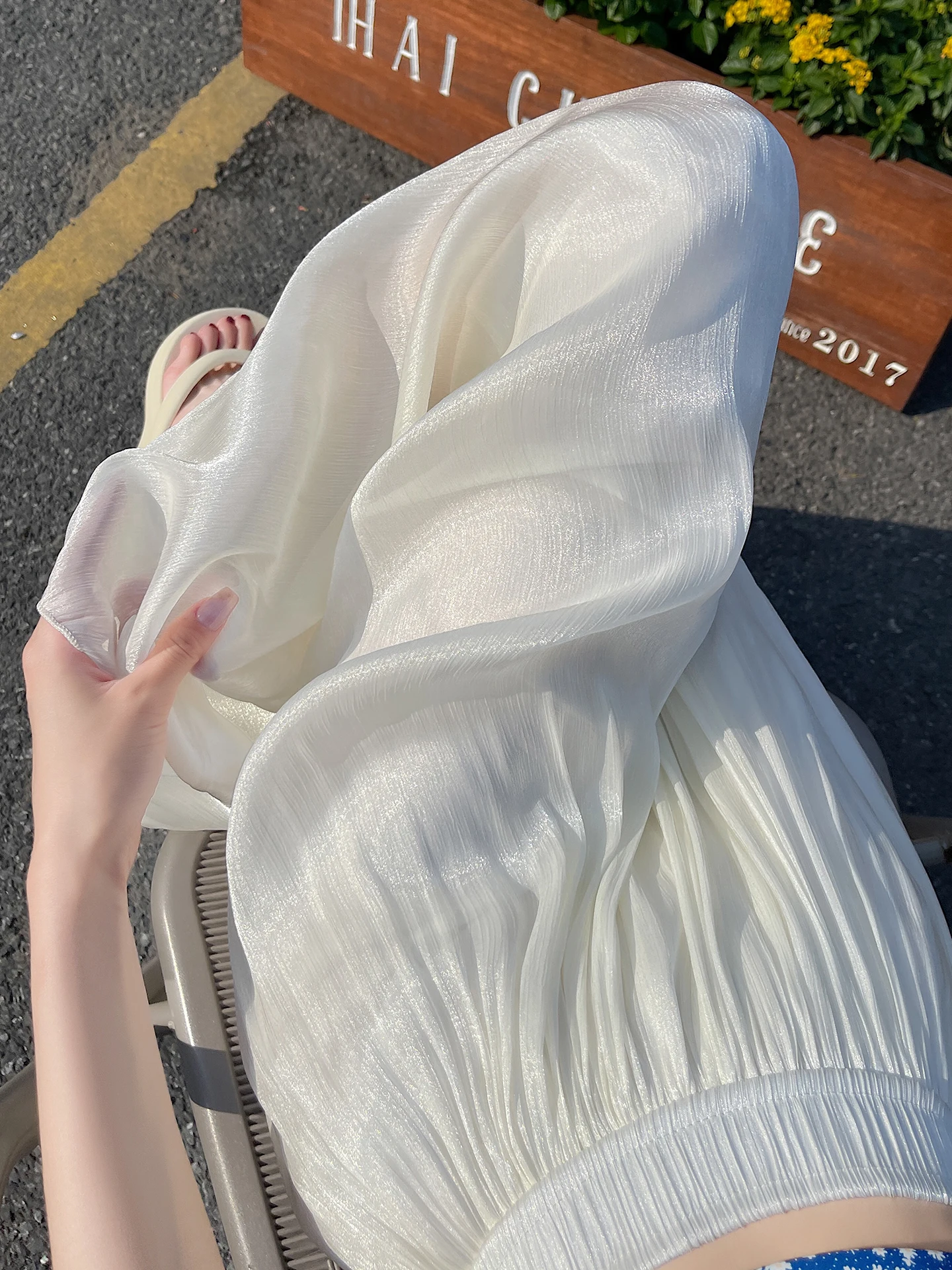 

Женские летние тонкие эластичные брюки из ледяного шелка с высокой талией, свободного кроя, прямые, драпированные, повседневные, длина 7/8