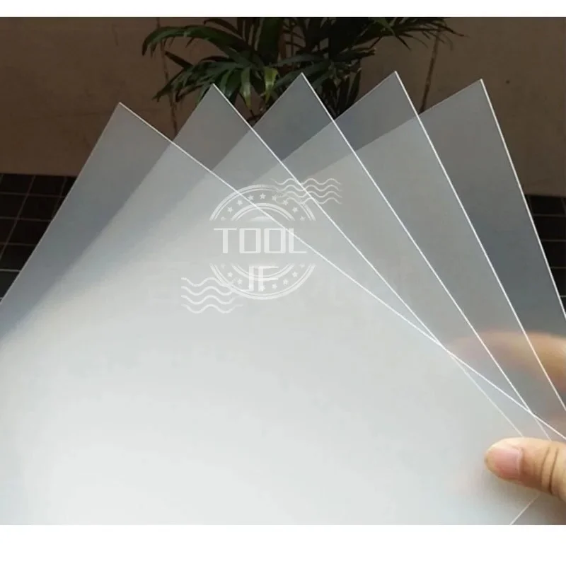 White/Black Frosted PP Plastic Translucent Sheet Board Plate - Sizes 210x297 200x300mm Thickness 0.3-2mm