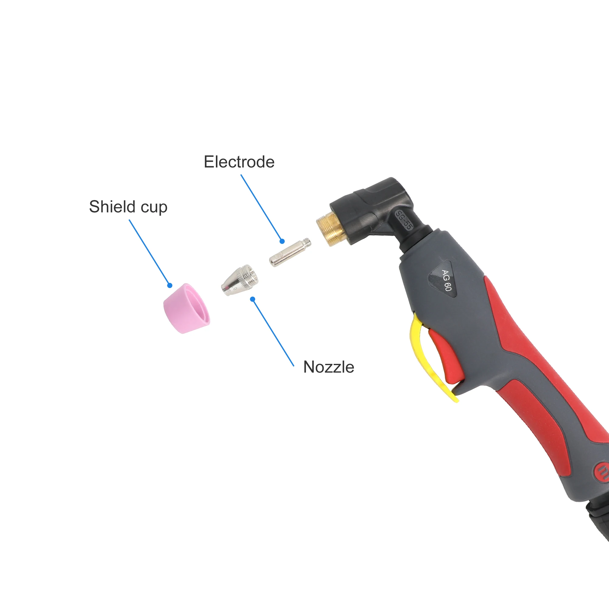 HEROCUT Plasma Cutter CUT50D IGBT Single Phase HF 50Amps 220V DC Air Plasma Cutting Machine Clean Cutting Thickness 15mm