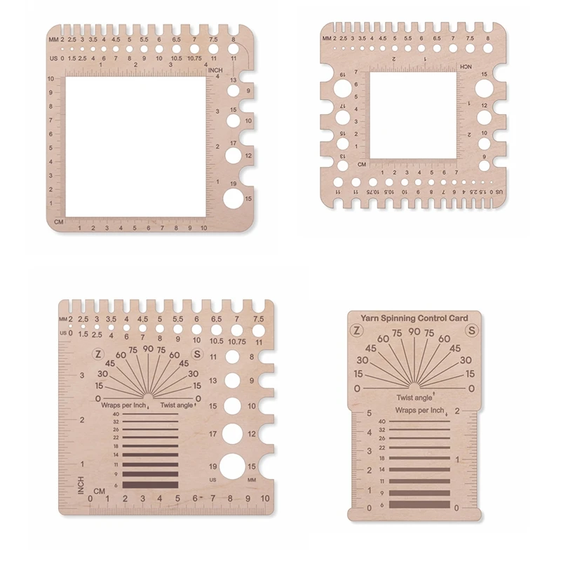 

【CLEARANCE】Knitting Needle Gauge Knitting Gauge Ruler Crochet Hooks Ruler Yarn & Swatch Ruler (Universal Gauge/Ruler