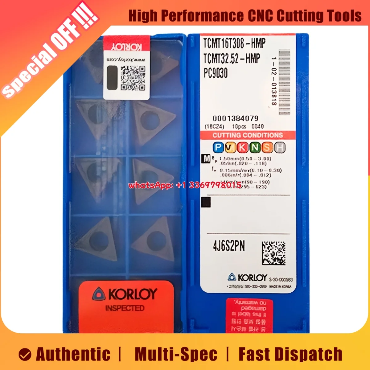 

Original TCMT TCMT09 TCMT11 TCMT090204 TCMT110208 HMP NC3030 Medium Finishing Carbide Turning Inserts TurningTools