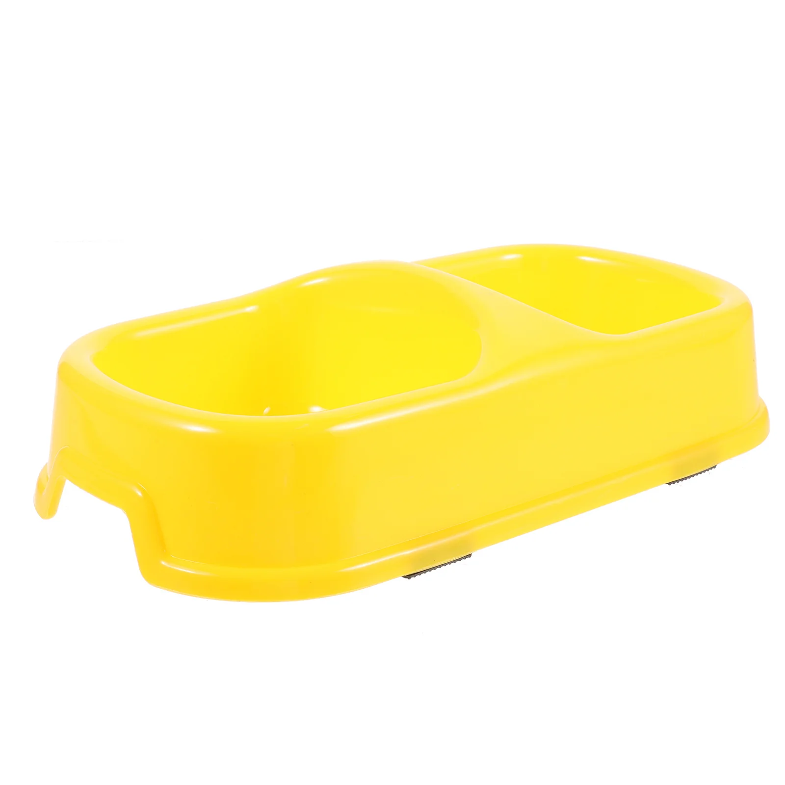 

Double Design Pet Food Bowl Non-Skid Dog Feeder Portable Puppy Feeding Bowl Large Capacity Easy Clean For Indoor Use