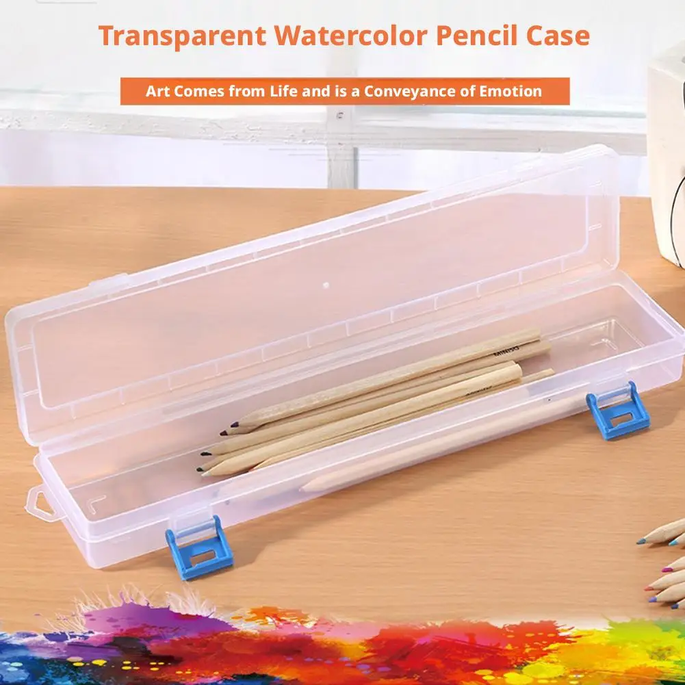 Brush Painting Pencils Storage Box Watercolor Pen Container Drawing Tool Storage Organizer Paint Brush Case Drawing Tools