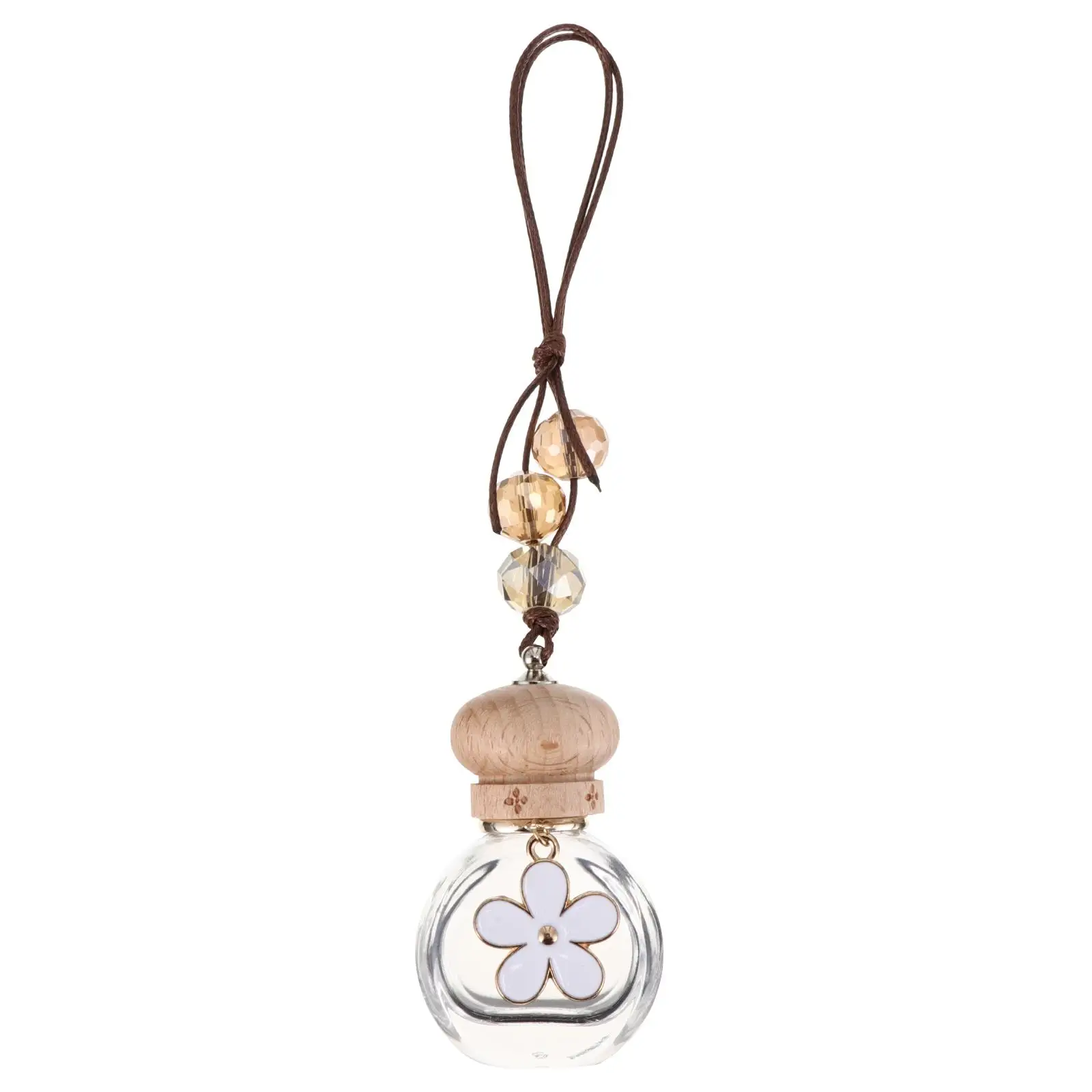 

Car Perfume Bottle Pendant Freshener White Automotive Diffuser Essential Oil Hanging Accessories Rear View Mirror