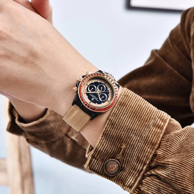 PAGANI DESIGN New 40MM Rainbow Circle Men's Watch Multi functional Automatic Watch Men's Luxury Sapphire Glass Waterproof