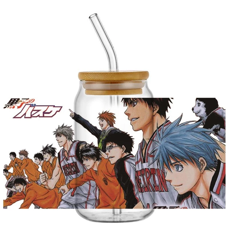 cartoon Basketball boys 16oz UV DTF Wraps Transfer Sticker DIY For Libbey Glass Cup Waterproof Wrap Transfers Decals