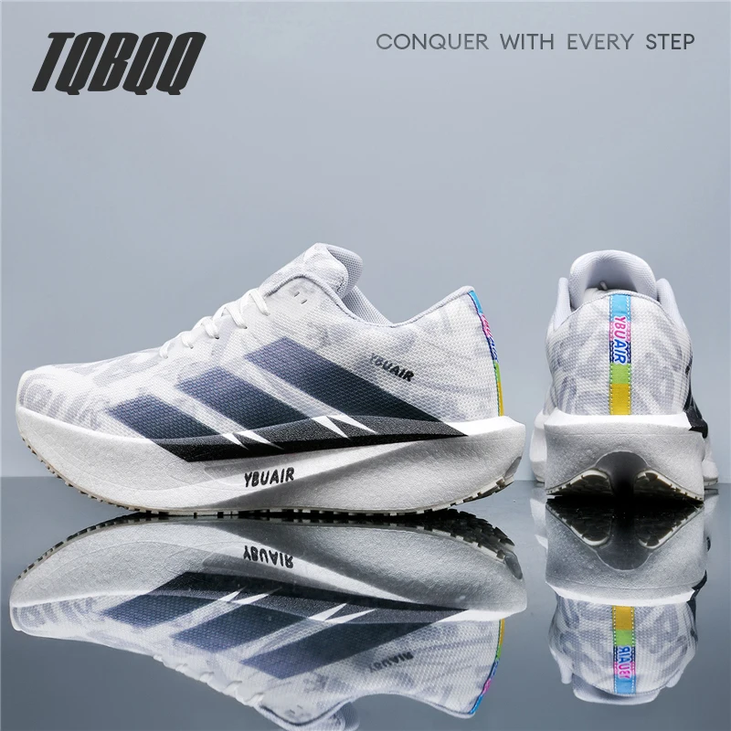 

Men Women Breathable Mesh Running Shoes Lightweight Elastic Rebound Athletic Sneakers Non Slip Shock Absorbing Sports Shoes