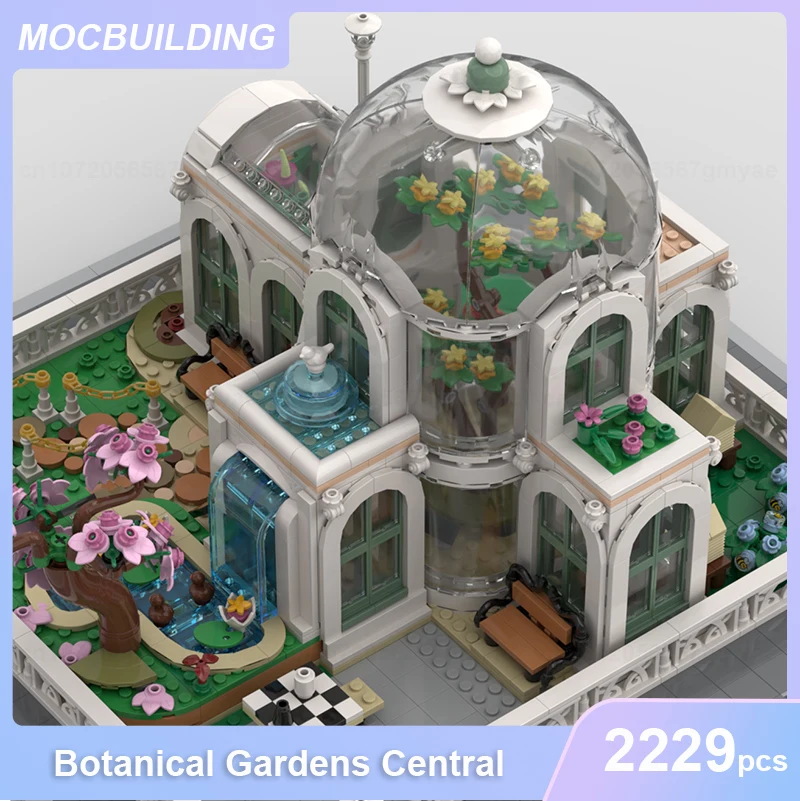 Giardini botanici centrali modulari MOC Building Blocks fai da te assemblare mattoni architettura del paesaggio giocattoli educativi regali 2229 pezzi