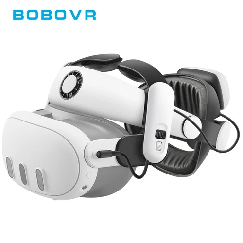 BOBOVR S3 Pro Super Strap VR Accesorios compatibles con Meta Quest 3S Head Aire acondicionado 10000mAh Paquete de batería intercambiable en caliente