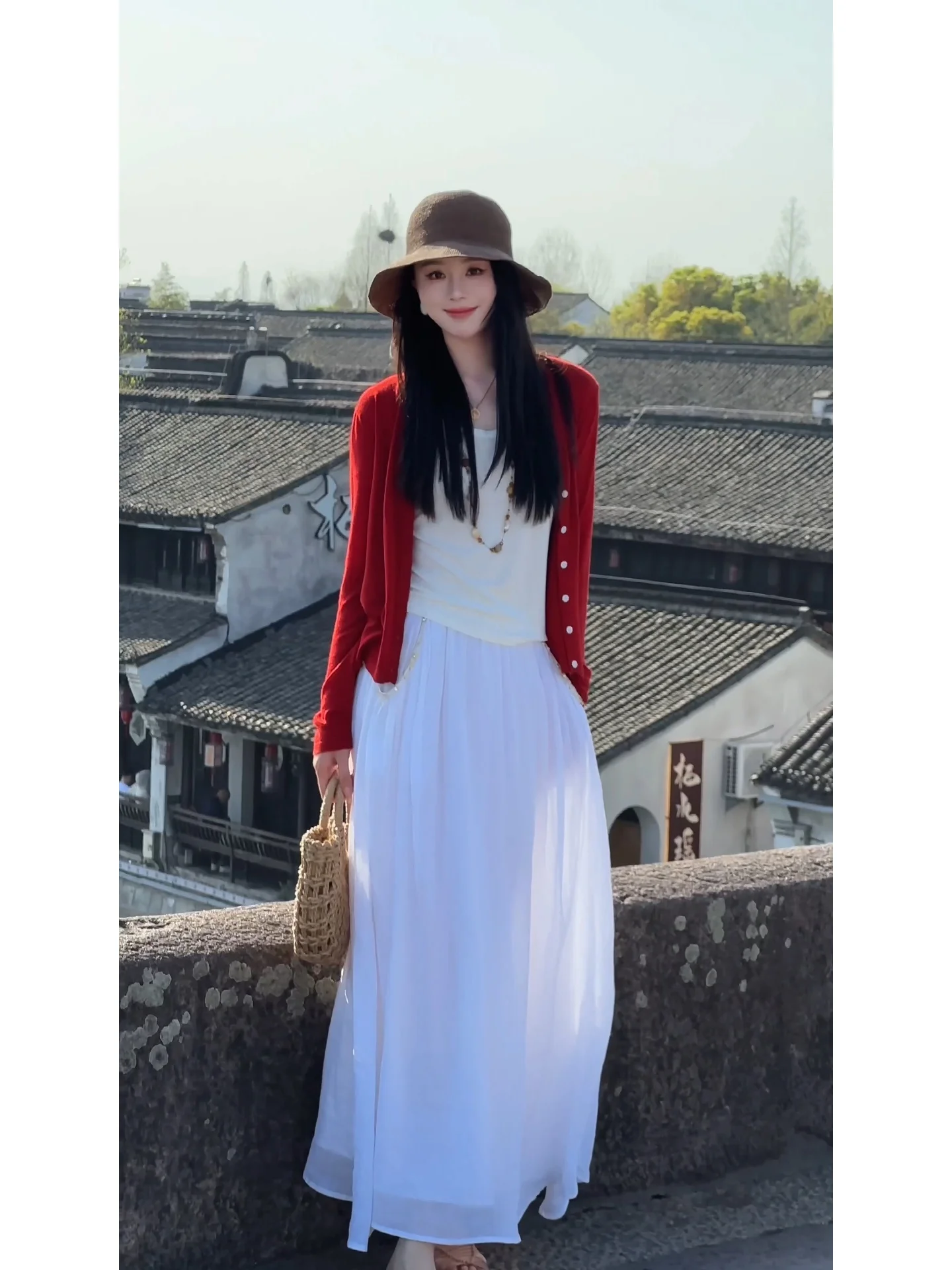 

Юбка-миди из хлопка Iris Simple, универсальная, А-силуэт, для женщин, для повседневной носки, прогулок и активного отдыха