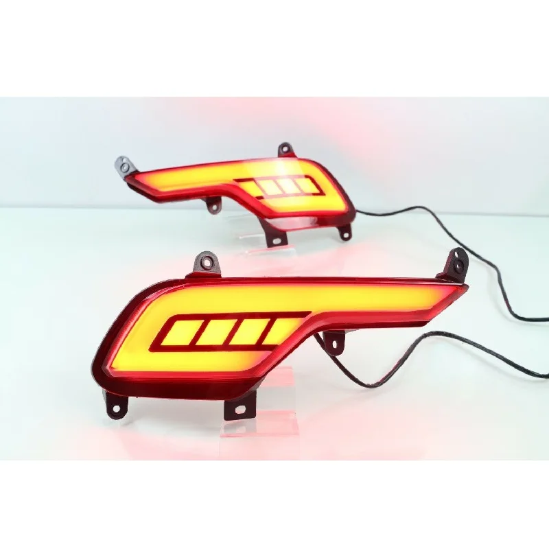 For Hyundai Santa Fe/IX45 2016-2017 Red LED Rear Bumper Tail Brake Light Lamp Car Accessories Auto Led Lights