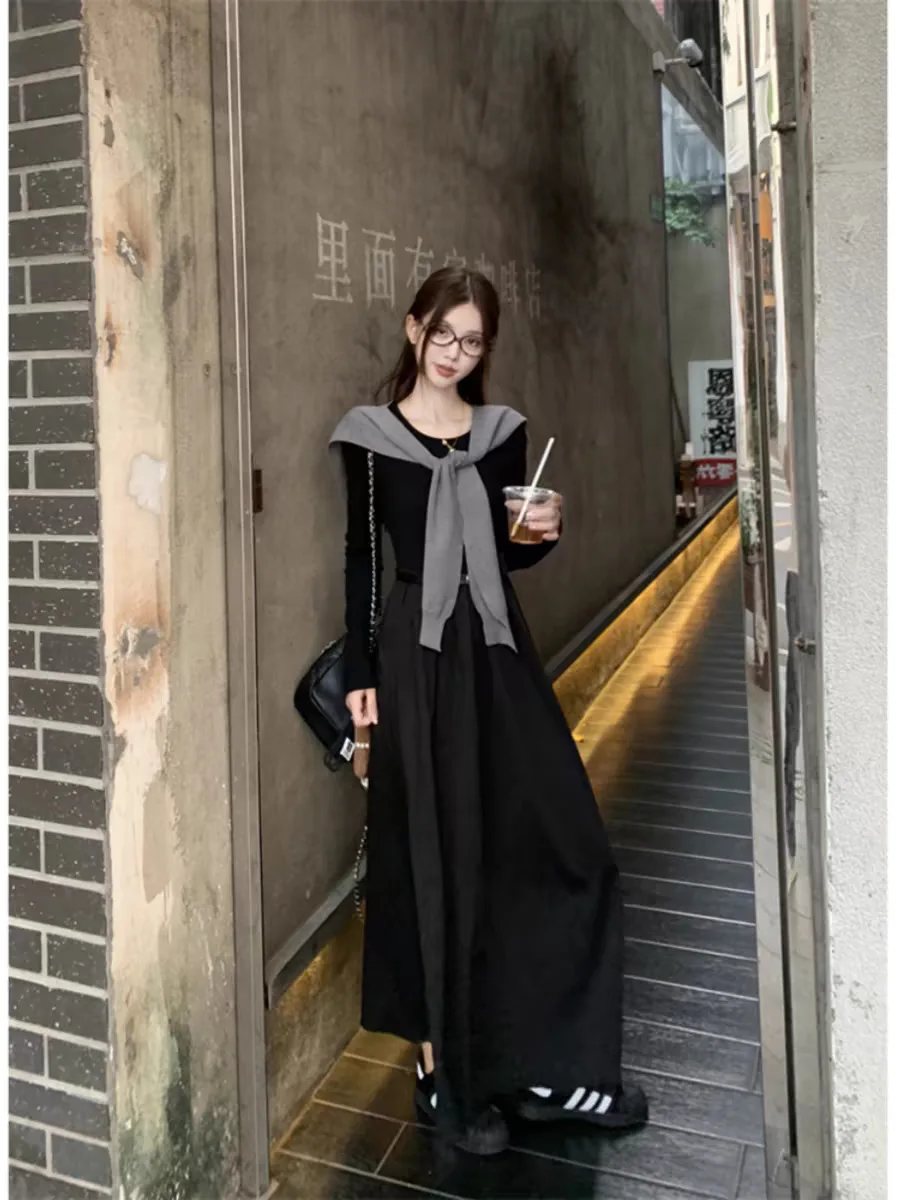 Vestidos femininos vestido para usar um casamento para mulher inverno veludo fofo maxi casual painéis abotoados aconchegante minimalista em camadas sexy