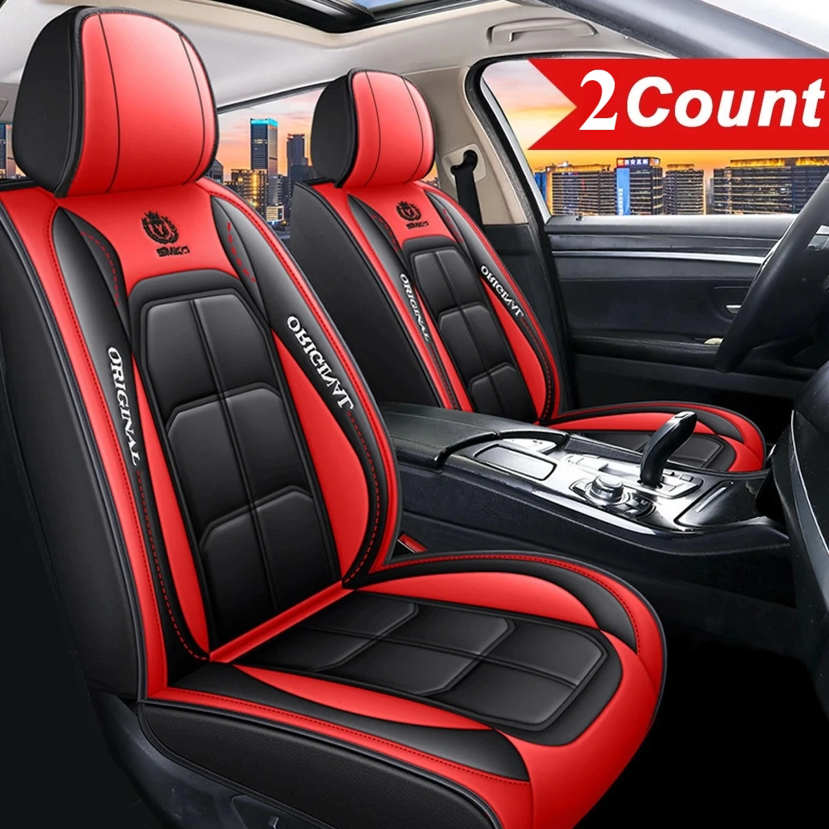 

All inclusive seat cover, full leather car seat cushion, single seat driver and passenger seat cover, all season universal pad