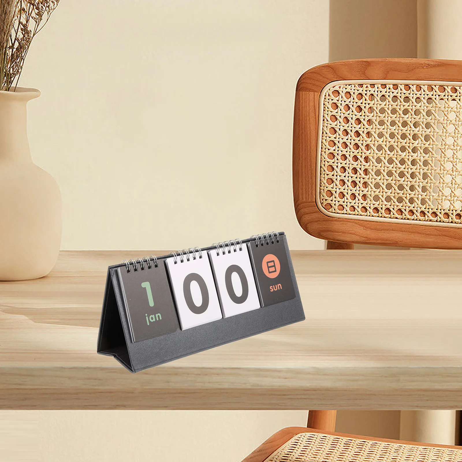 2 قطعة تقويم العد التنازلي سلس قوي سطح المكتب زخرفة خفيفة الوزن الجدول التقويم لتنظيم جدول الأعمال اليومي استخدام المكتب المنزلي #1