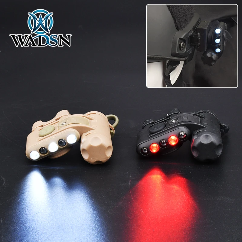 WADSN Fast Helmet Light GEN 2 High Lumen White Red LED Flashlight Tactical Rifle Weapon Signal Light Airsoft Hunting Accessories