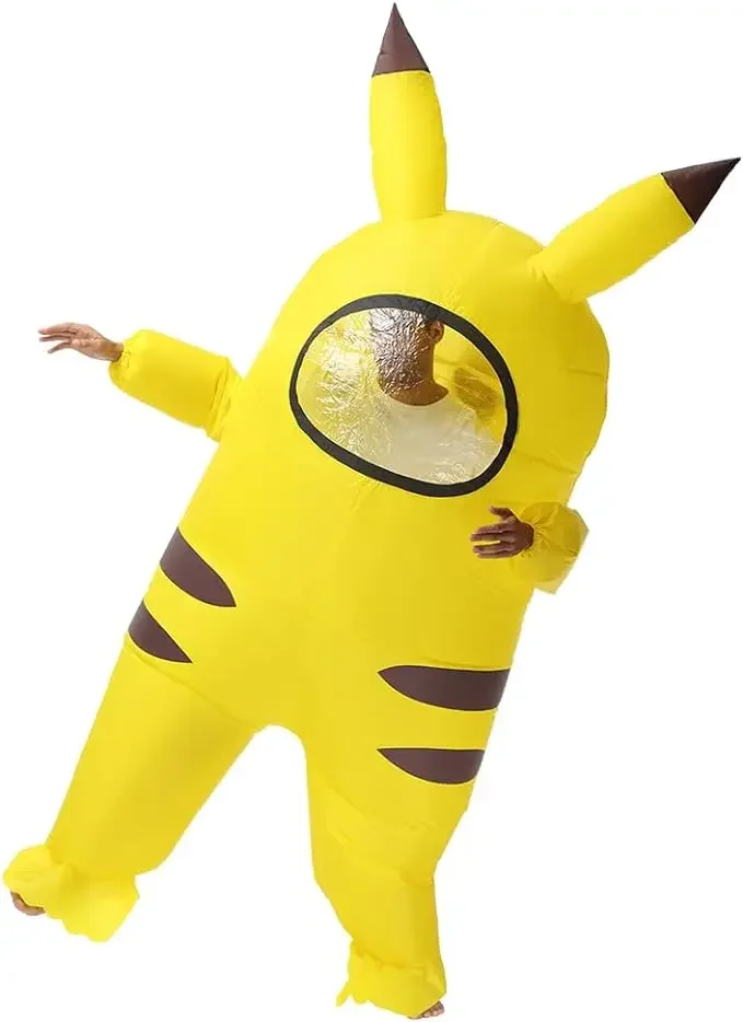 Miniso Adults Yellow Pikachu Inflatable Costume For Adult Funny Inflatable Halloween Costumes Astronaut Inflable Costume - Image 5