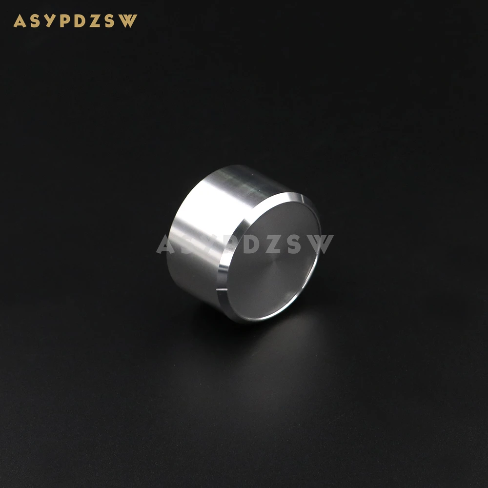 1 PCS 38*22mm Amplifier Volume potentiometer Aluminum knob Chamfer High gloss silver/Black (Optional)