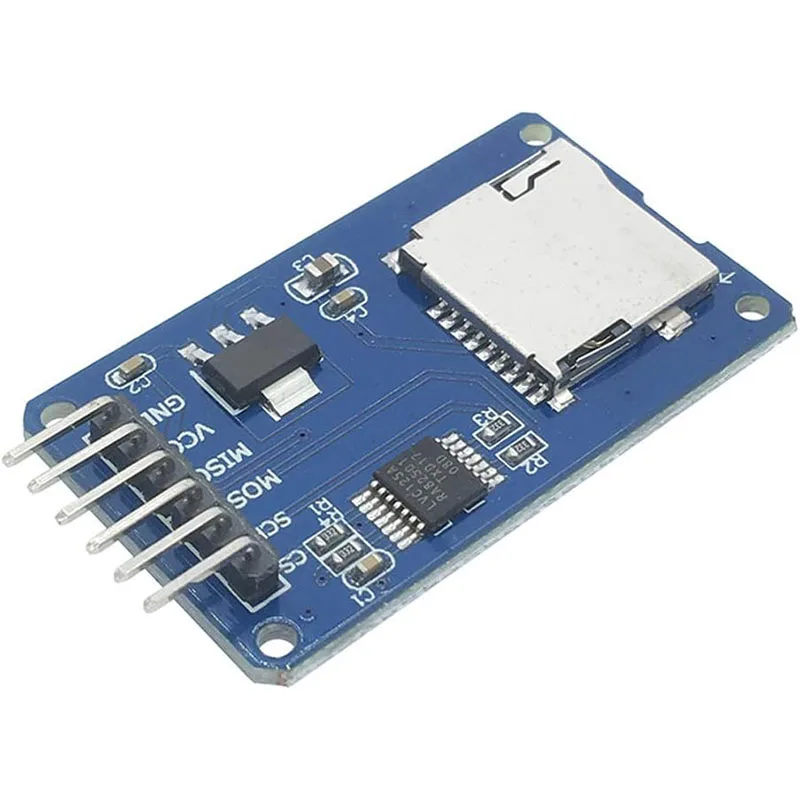 Модуль чтения карт Micro SD из 5 штук для Arduino — интерфейс SPI с переключателем уровня, совместимый с UNO R3, MEGA 2560 Due