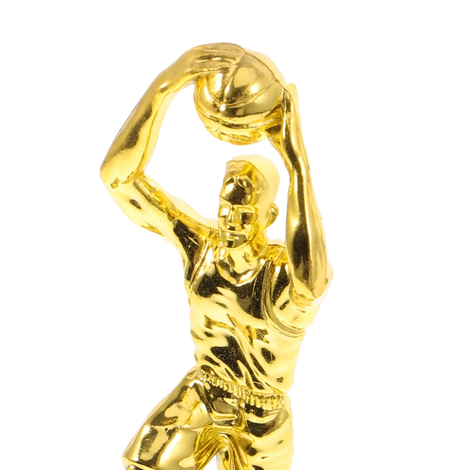 

Gold-Look Basketball Trophy Plastic Material Lightweight Yet Sturdy for School League Tournament Participant Recognition