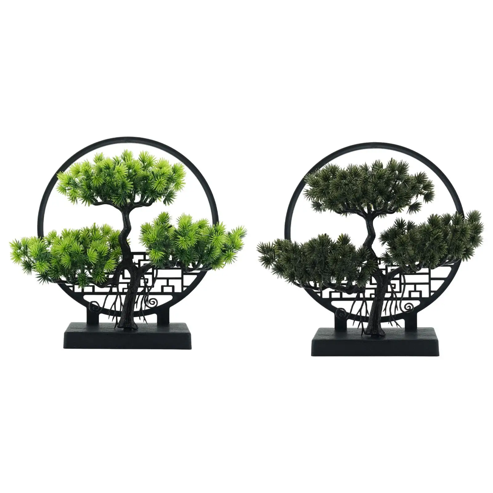 Realistic Fake Bonsai Tree Indoor Artificial Plant Ornament for Home Decor Office Shelf Guest Area