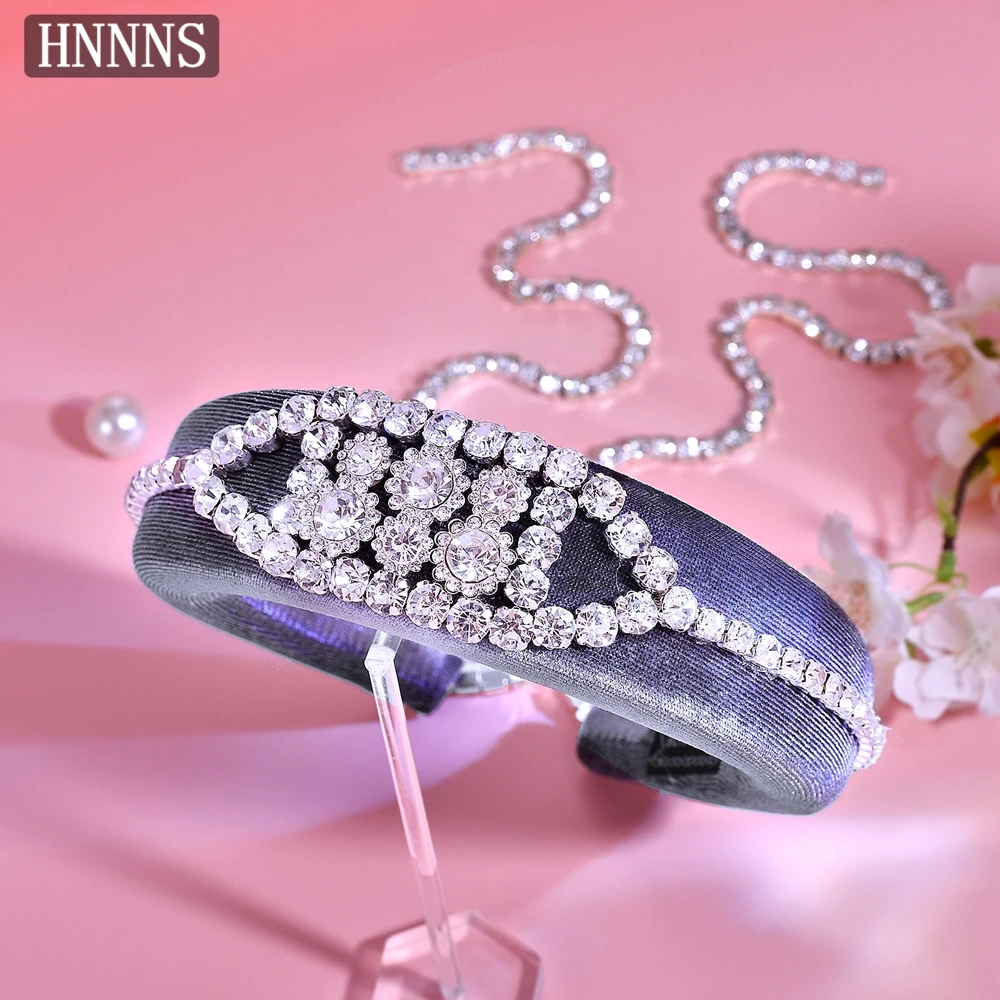 TOPQUEEN Elegant Ladies Rhinestone Headbands Paired With Diamond Chains Tassels Exquisite Wedding Banquet Hair Ornaments YXA236