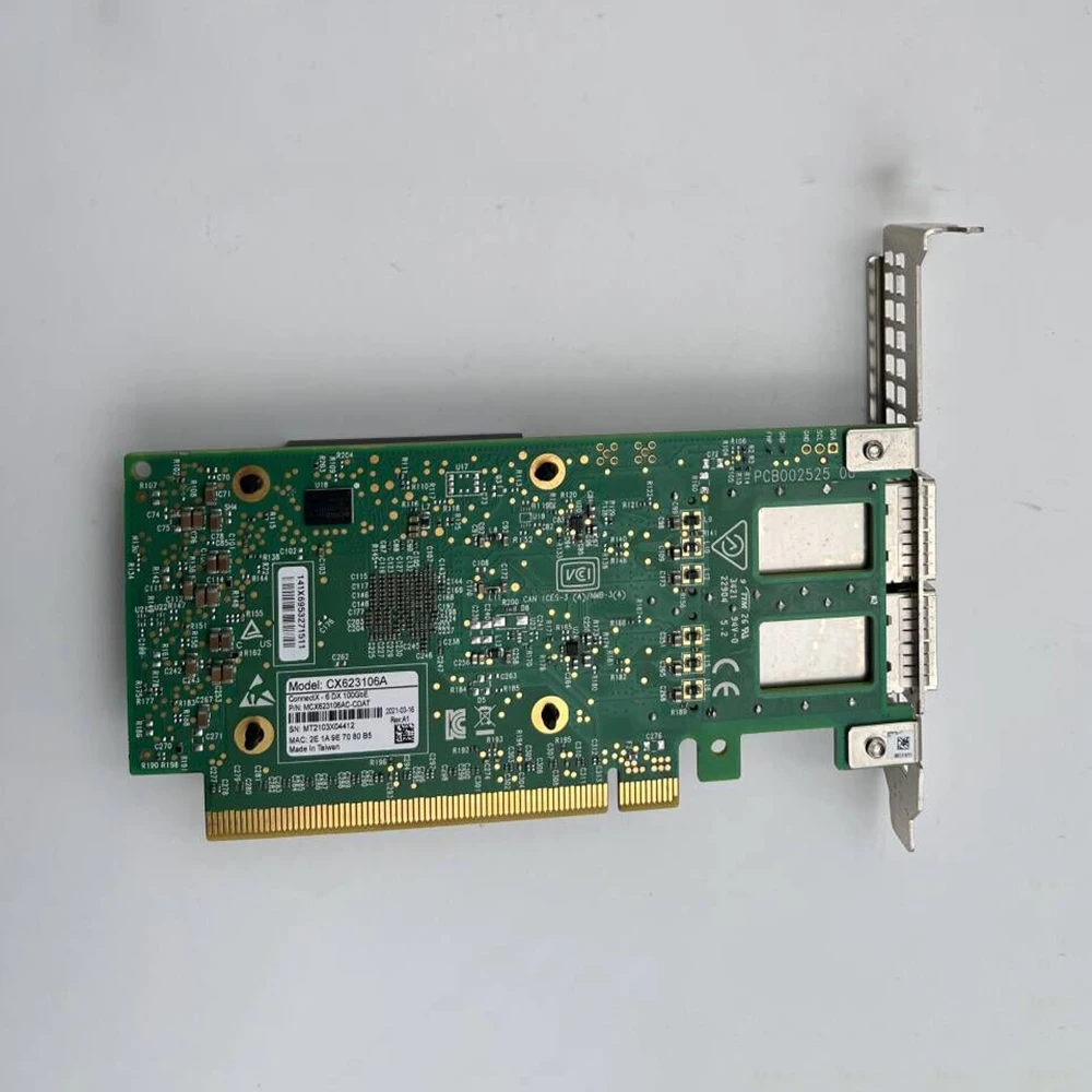 

Для Mellanox ConnectX-6 MCX623106A 2 × 50G 10-гигабитная сетевая карта CX623106A SUN 8206762