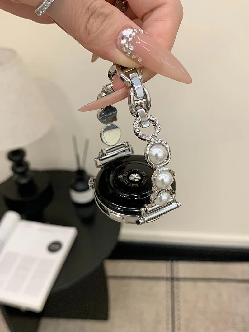 

Металлическая бусина Aurora подходит для модного ремешка Huawei GT5/GT5 Pro/GT4/GT2/3/4 22 мм/20 мм/18 мм