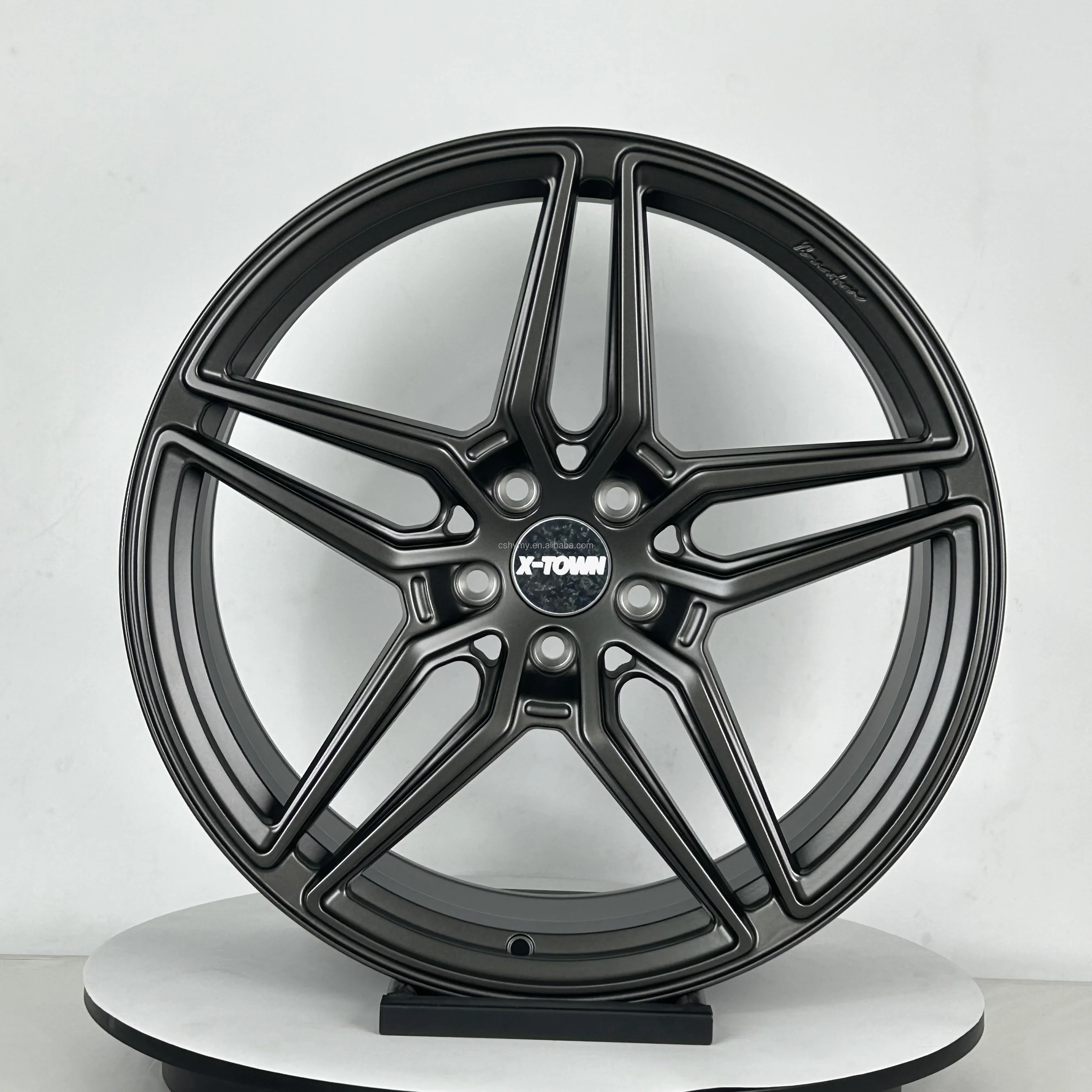 

Роскошные автомобильные колеса Monoblock, глянцевые черные, 15-26 дюймов, 5x114,3 5x112, 5x130, совместимые со спицами