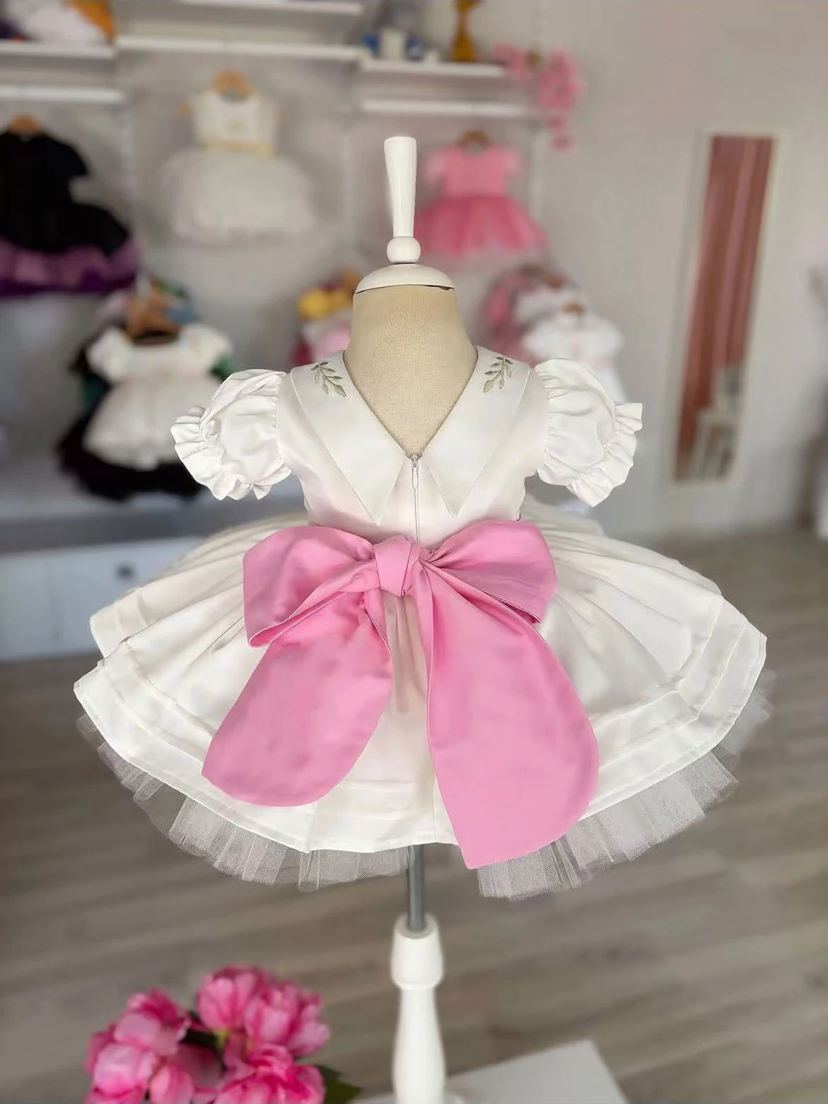 Summer Baby Girl Vintage Handm - Embroidery White Dress recension och pris