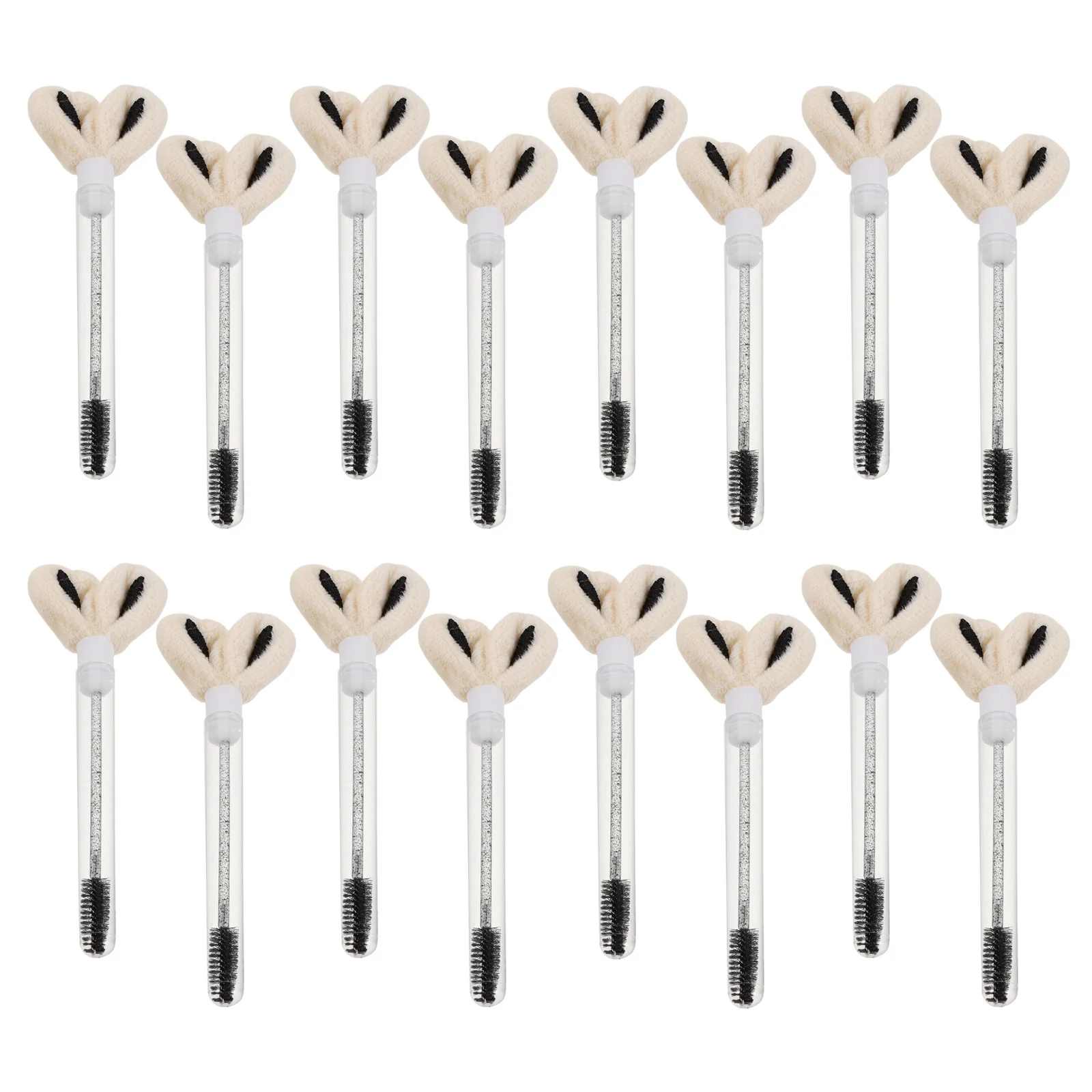 

20Pcs Disposable Crystal Eyelash Spoolie Brushes Tube Eyelash Brush Tool Lash Extension Supplies Eyebrow Grooming Makeup