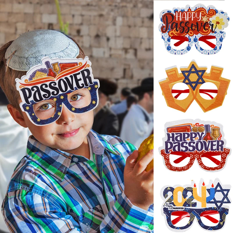 Happy Passover Decorations Jewish Party Children's Glasses Photograph Prop Jewish Festival Decoration Children Gift