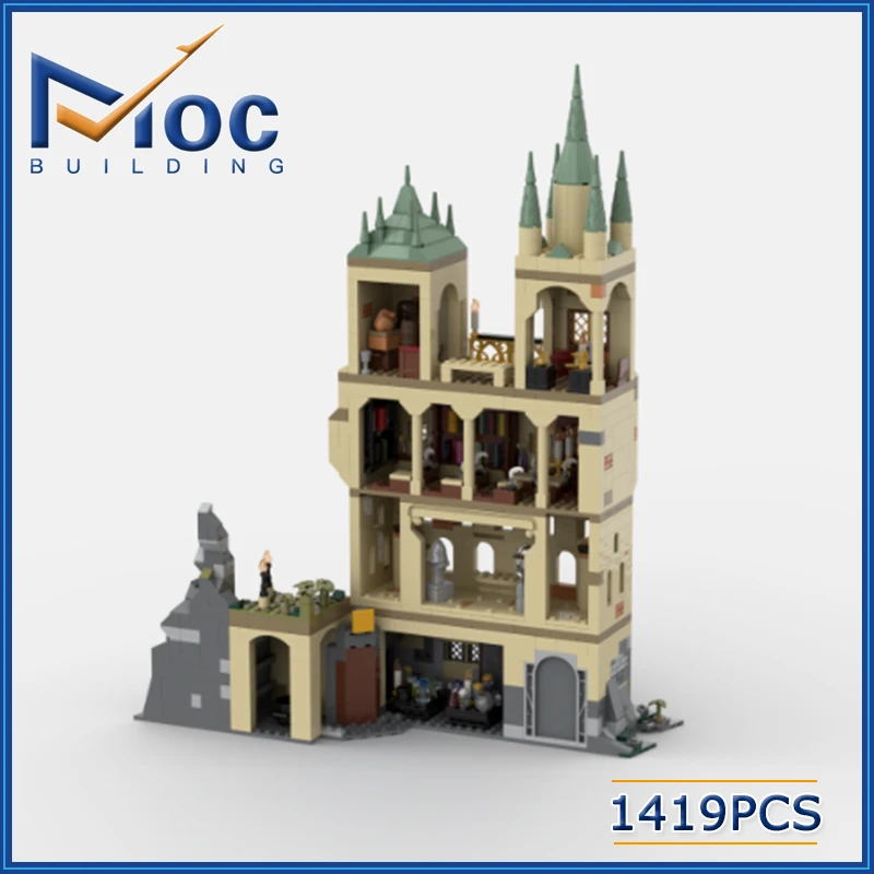 MOC Classic Movie Series Model Building Blocks Classroom And It History Class Castle Scene Creative Toy DIY Assemble Bricks Gift