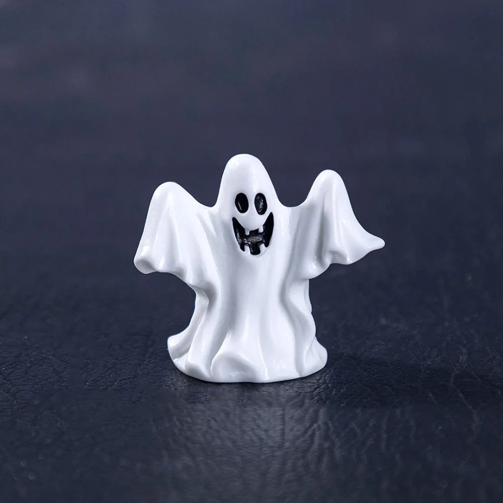 Funny Multicolor Halloween Miniature Figurine Resin Pumpkin Desktop Knick-knack Car Decoration Fairy Garden DIY Accessories Gift