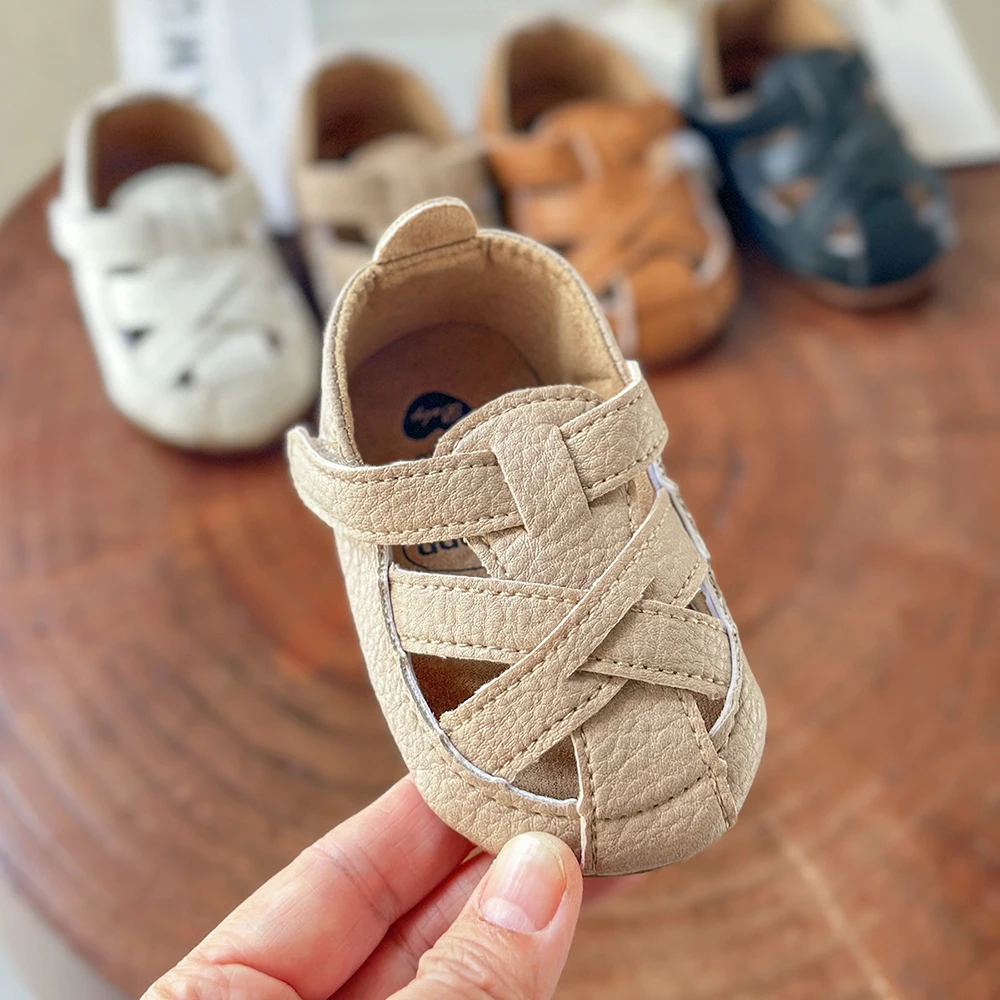 Infant Baby Boys Girls Summer Beach Sandals Breathable Athletic Anti-slip Soft Sole Newborn First Walker Crib Shoes