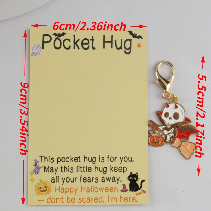 13pcs 2dInteresting Halloween Series Mummy Keychain Set Comes with pocket-sized greeting card Adapted for ranch employees、Farmer