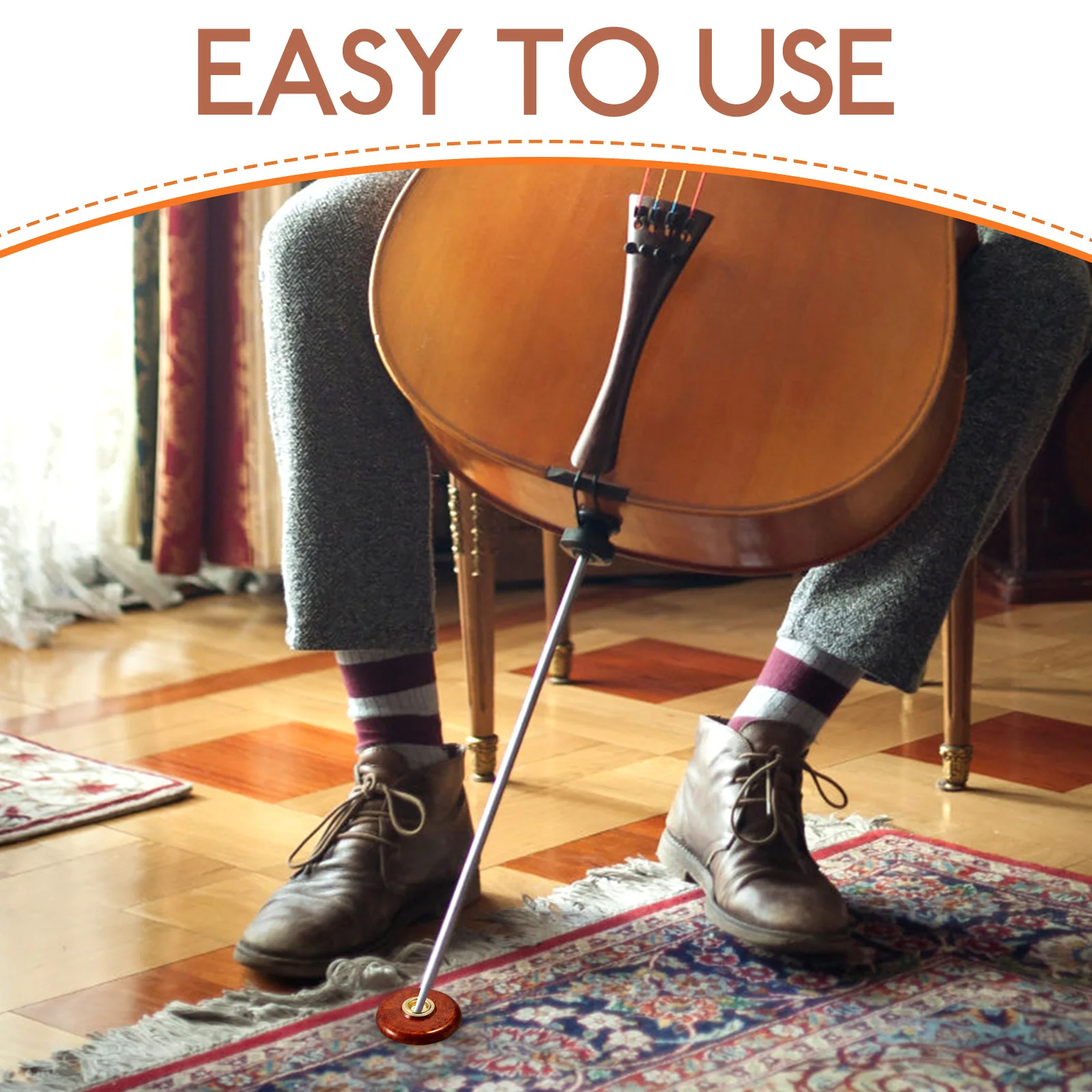 

Non-Slip Rubber Cello Mat Lightweight Small Portable Cellist Floor Protector Cello Stopper Accessory String Instrument Accessory