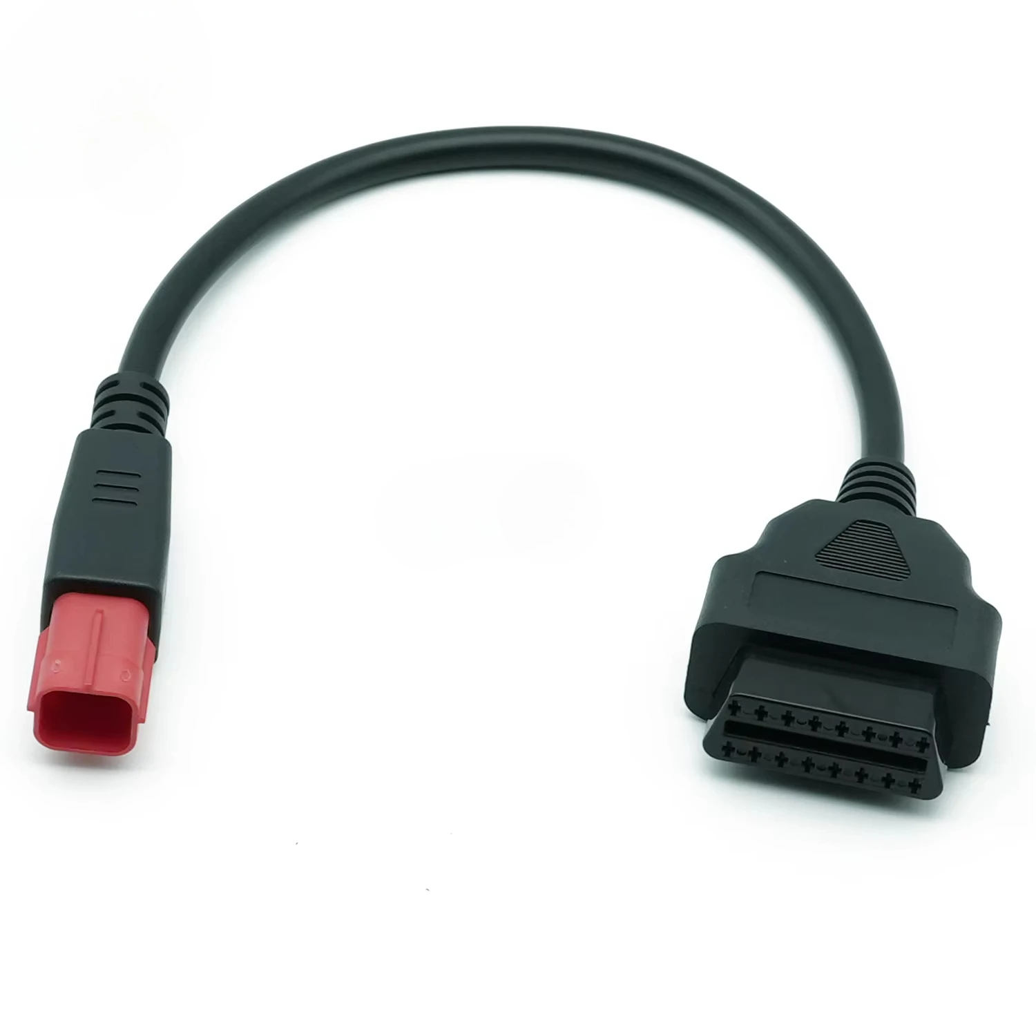 OBD2 Female to 6PIN Adapter Cable, 12V 24V Car Diagnostic Connector Cord 30cm for OBD2 Scanner Tool for Aftermarket Workshop